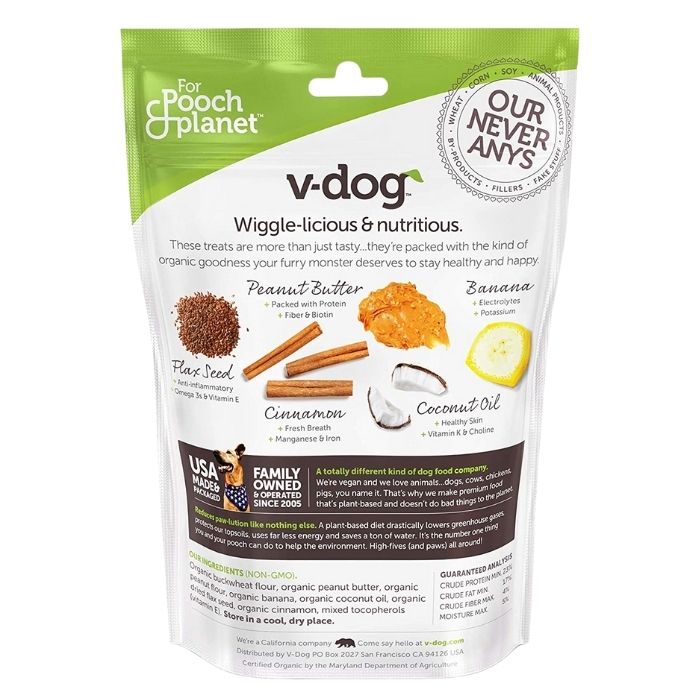 V-Dog Peanut Butter Wiggle Biscuits Ingredients