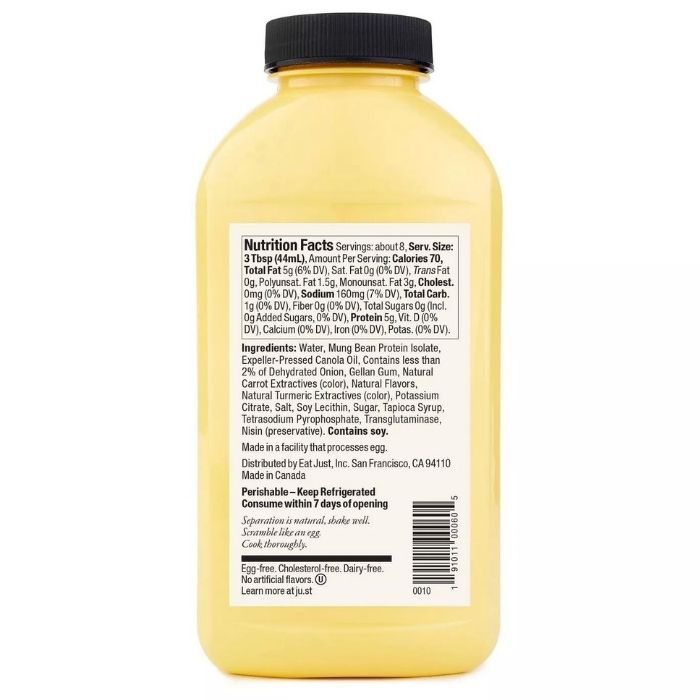 JUST Egg , Plant-Based Liquid Egg, 16 oz.