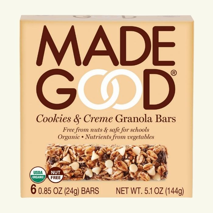 MadeGood Cookies & Cream Granola Bars