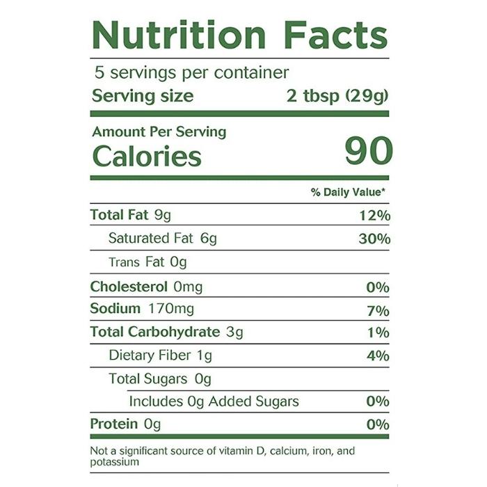 Boursin Dairy Free Ingredients and Nutrition Facts