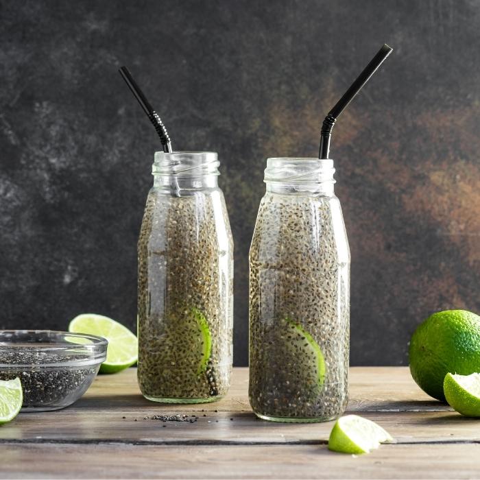 Chia Seed and Lime Detox Water