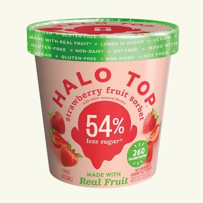Halo Top Strawberry Fruit Sorbet