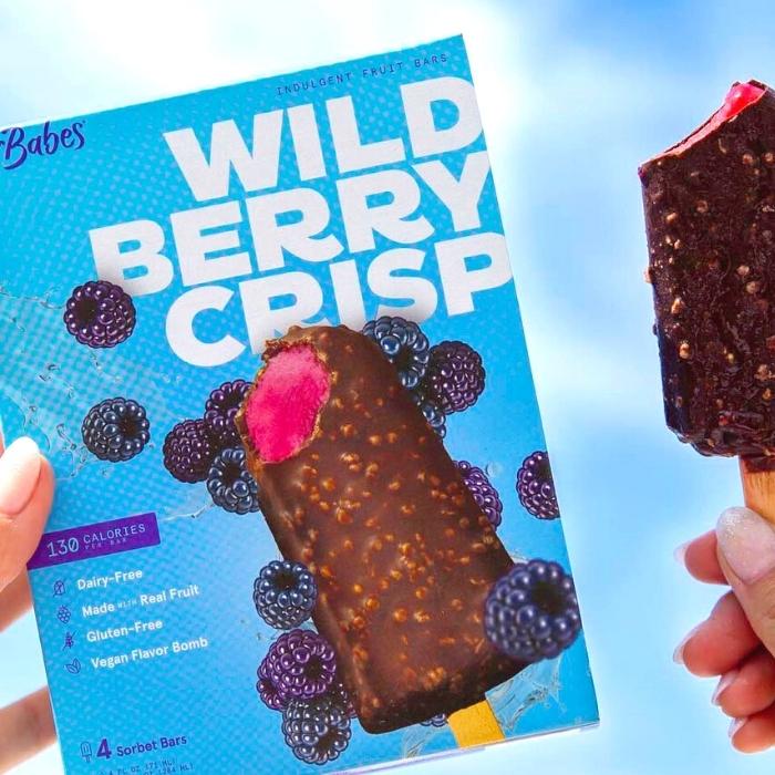 Sorbabes Wild Berry Crisp Vegan Sorbet Bars