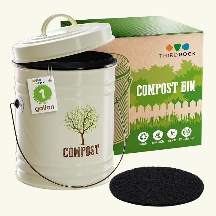 Odor Free Kitchen Compost Bin