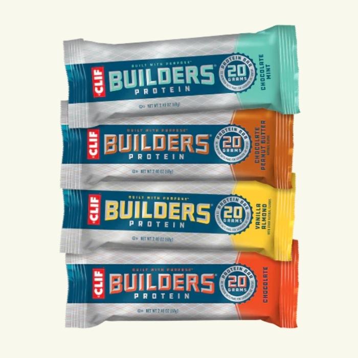 Variety of Clif Builders Protein Bars