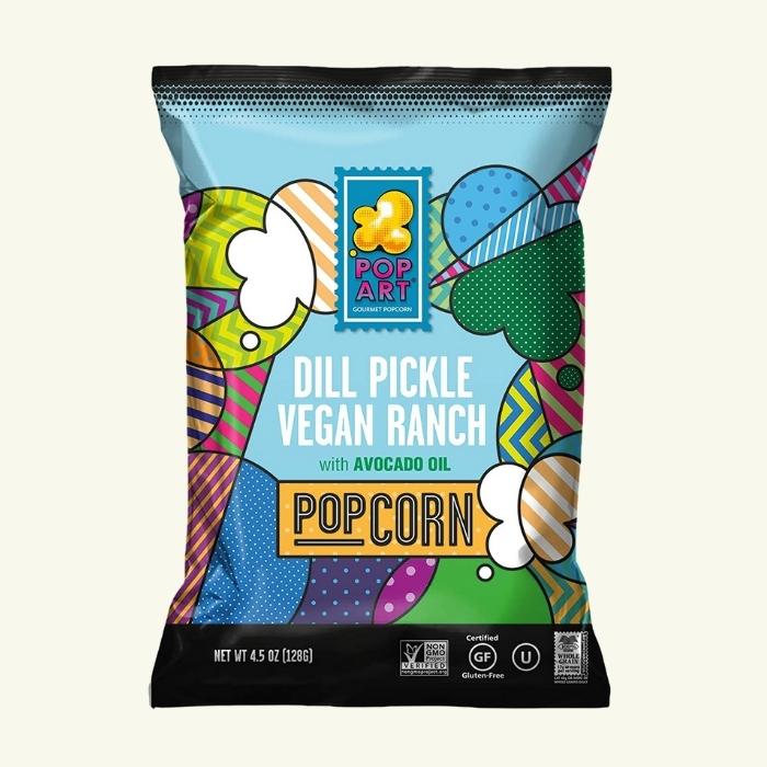 Pop Art Dill Pickle Vegan Ranch Popcorn