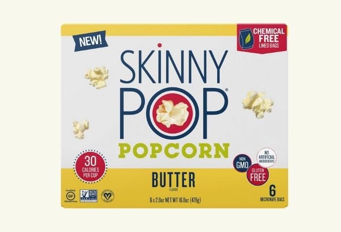 Skinny Pop Vegan Butter Microwave Popcorn