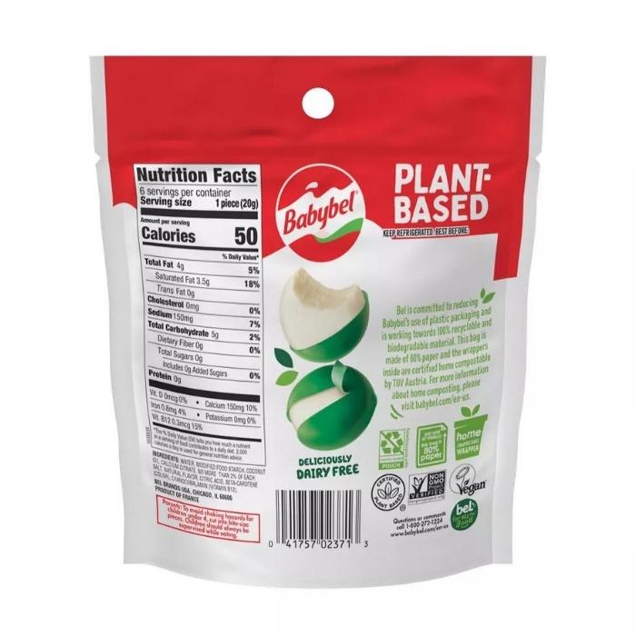Babybel Plant-Based Cheese Ingredients