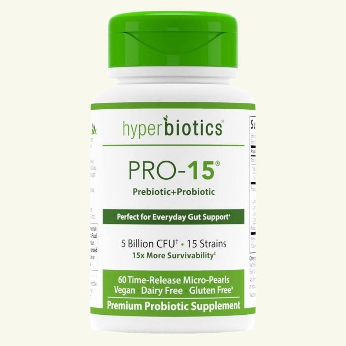 Hyperbiotics Pro 15 Vegan Probiotic Pearls