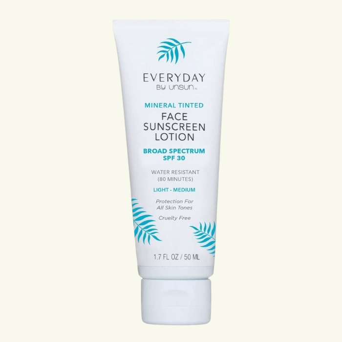 Unsun Everyday Mineral Tinted Face Sunscreen SPF 30